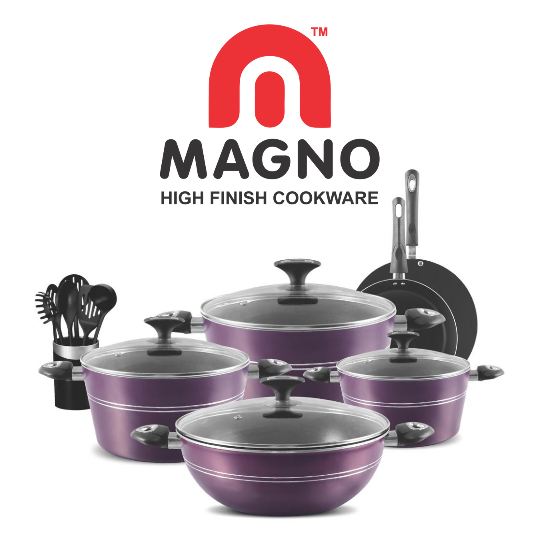 Magno Nonstick Eco Cookware Set ( 17PCS)