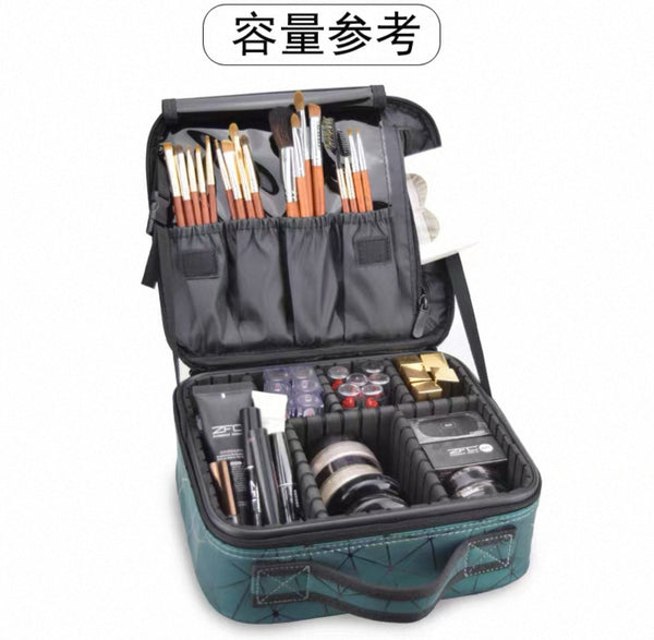 Professional Makeup Case Large Capacity Cosmetic Storage Bag Travel Beauty Organizer