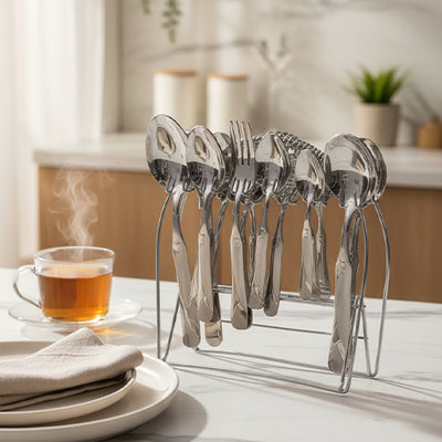 CUTLERY SET 37 PCS WITH STAND