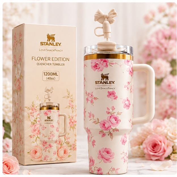 40oz Stanley Floral Tumbler