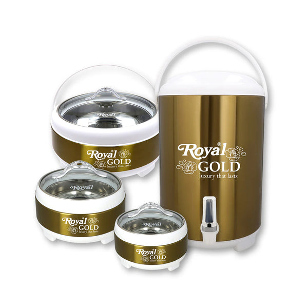 Royal gold 4pcs Hotpot Set