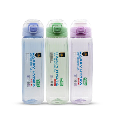 Happy Hydra Plastic Water Bottle 800ml