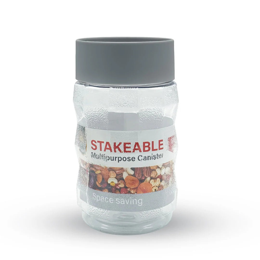 Happy Stakeable Plastic Jar (1000ml)
