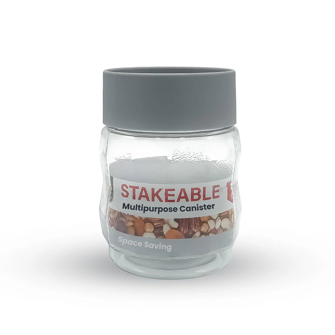 Happy Stakeable Plastic Jar (750ml)