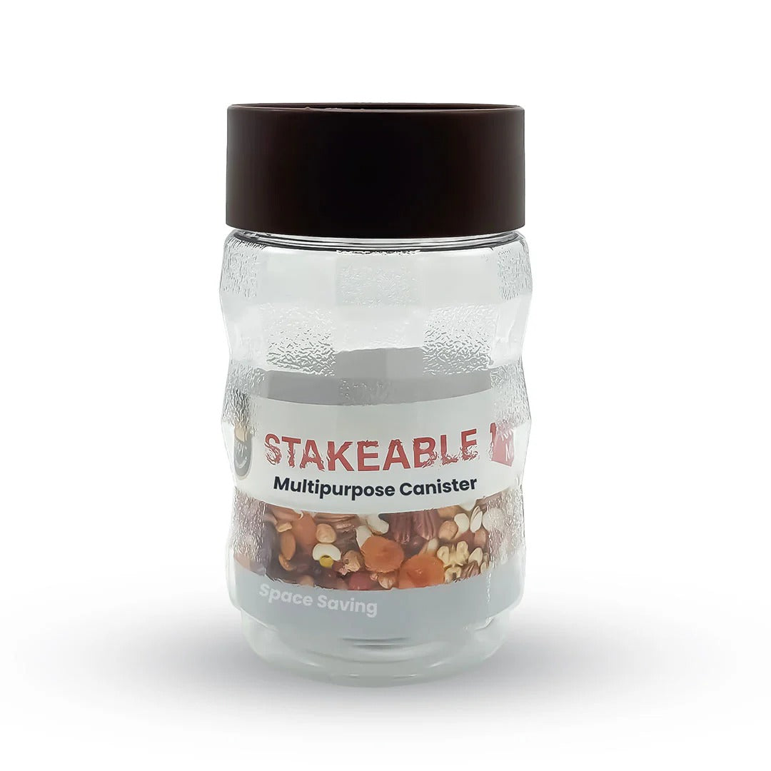 Happy Stakeable Plastic Jar (1000ml)
