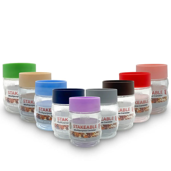 Happy Stakeable Plastic Jar (750ml)
