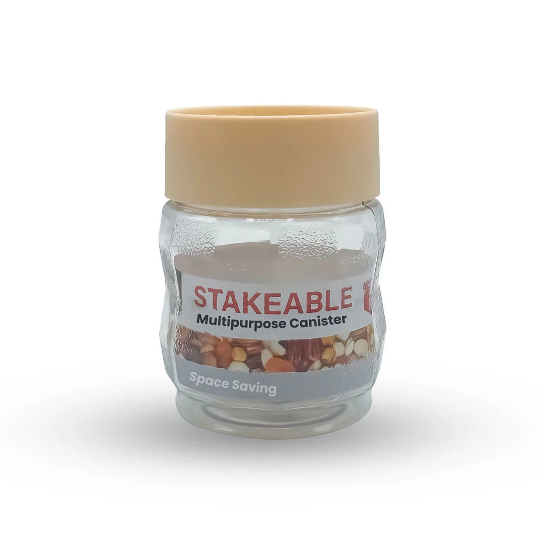 Happy Stakeable Plastic Jar (750ml)