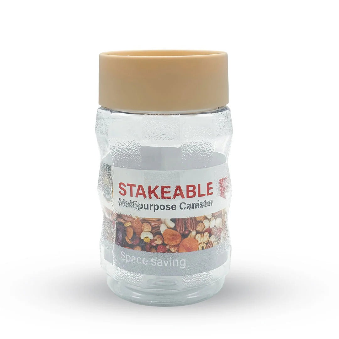 Happy Stakeable Plastic Jar (1000ml)