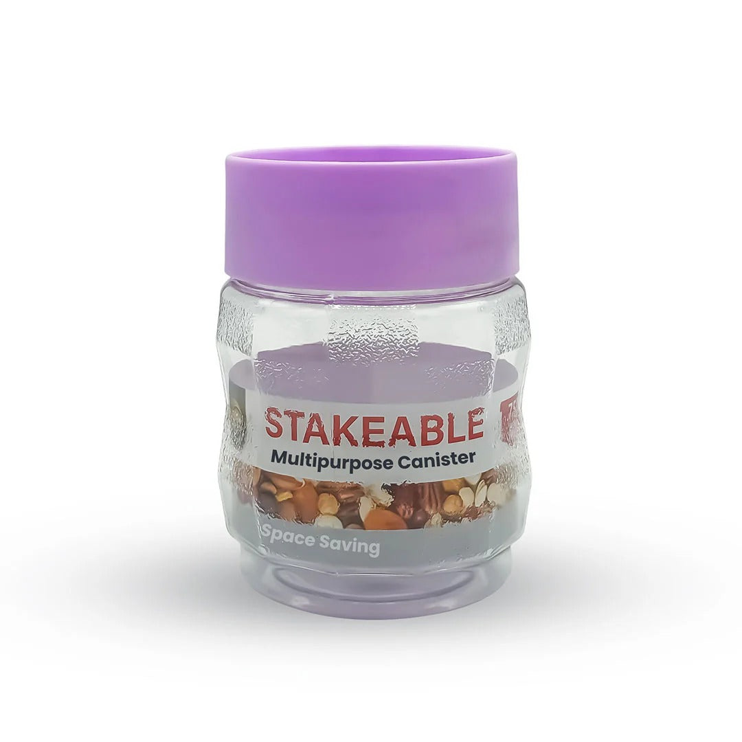 Happy Stakeable Plastic Jar (750ml)