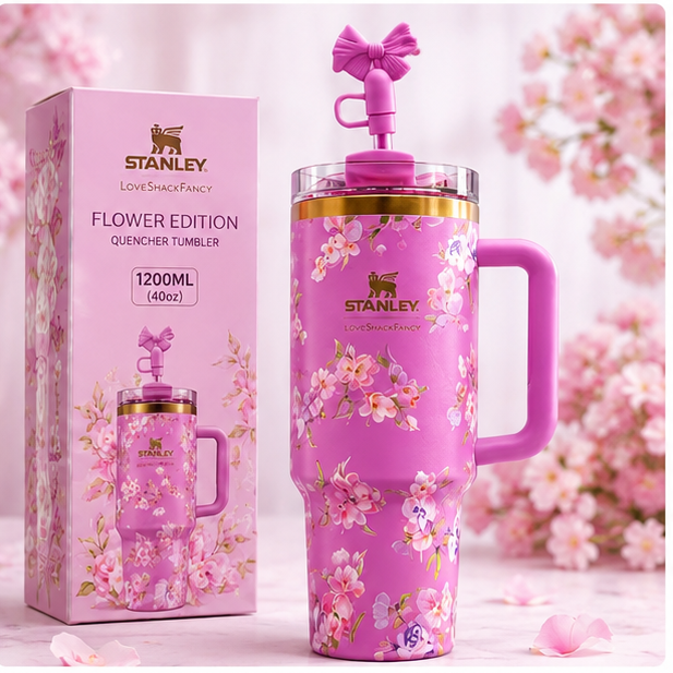 40oz Stanley Floral Tumbler